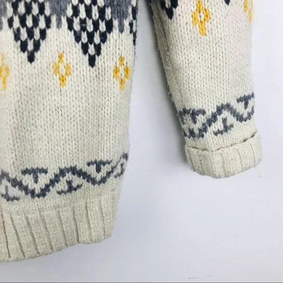 Topshop Wool Blend Knitted Oversized Button Up Sweater Cardigan  Women size 6 - Picture 16 of 16